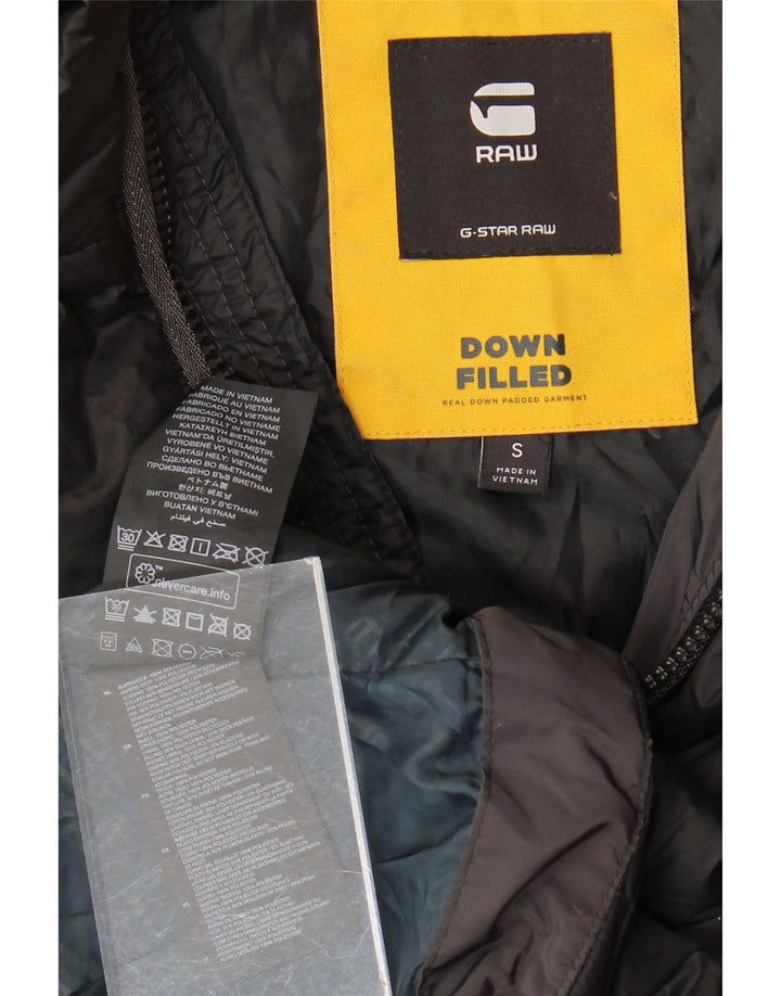 G-STAR Manteau rembourré pour femme UK 10 Small Noir Polyester