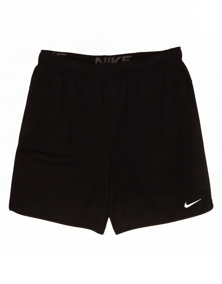 Short de sport Nike Dri Fit pour hommes, grand, noir, polyester