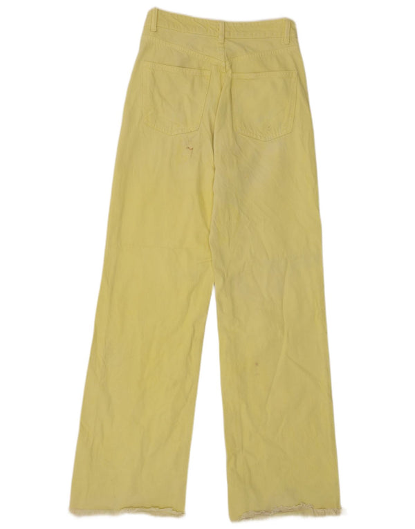 Zara Jean large pour femme EU 36 XS W26 L31 Jaune