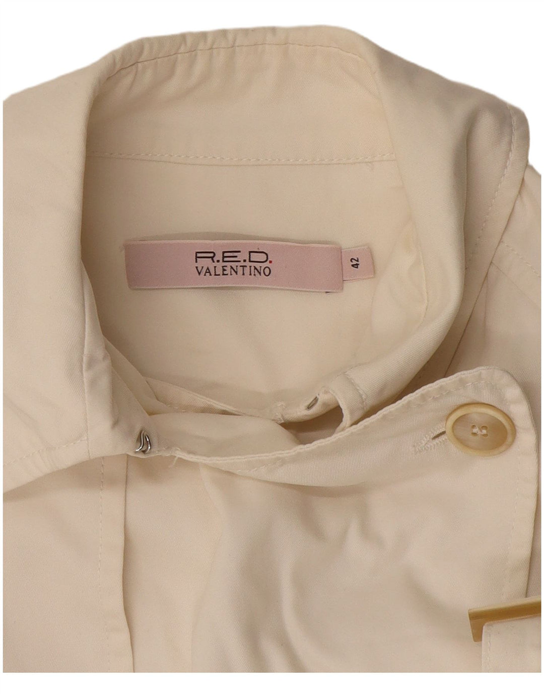 Red Valentino Veste militaire courte pour femme IT 42 Medium Off White