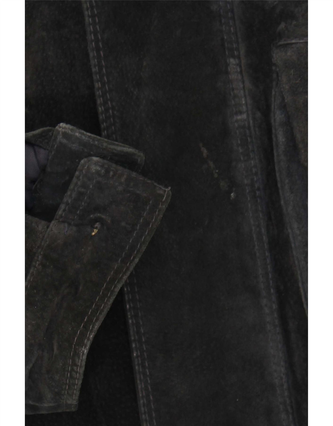 veste en daim homme vintage UK 42 XL Noir