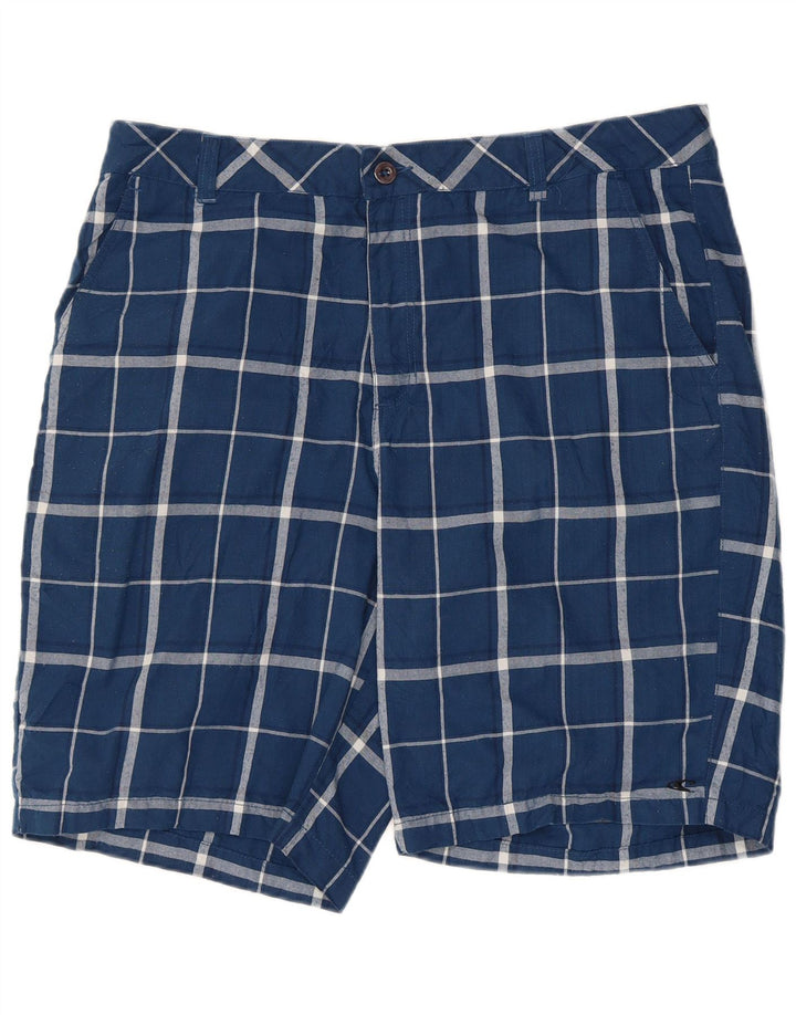 O'Neill Short Chino Homme W38 XL Bleu Carreaux Polyester