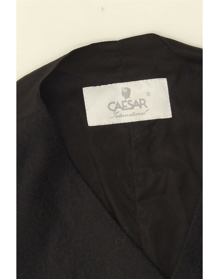 César Gilet Femme UK 8 Petit Noir Paisley