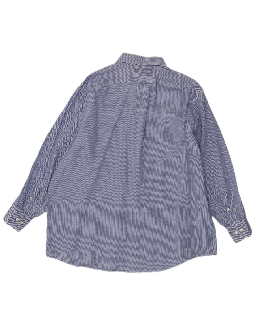 Izod Chemise à carreaux coupe régulière pour homme Taille 17 XL Bleu Pied-de-poule Coton