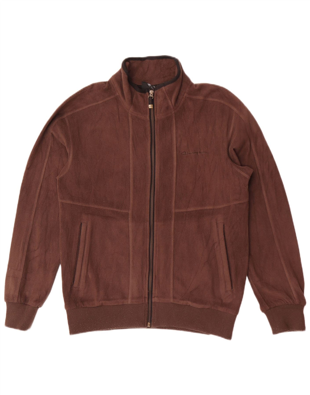 Champion Veste polaire pour homme UK 38 Marron moyen Polyester Sports