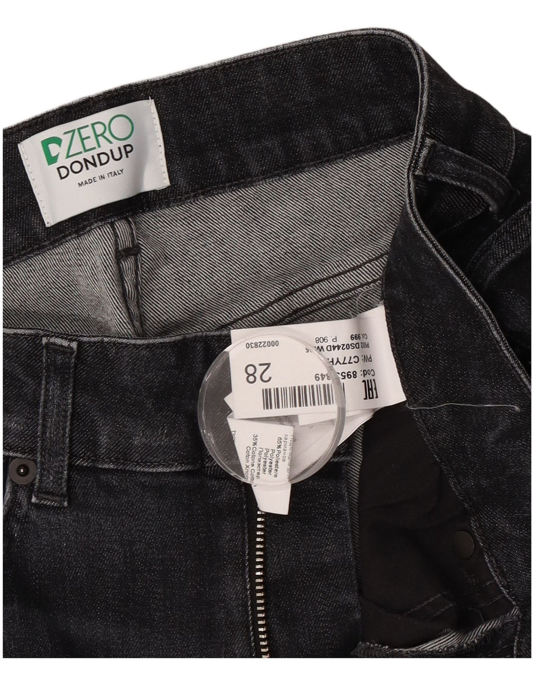 Dondup Jean Slim Femme W28 L28 Noir Polyester