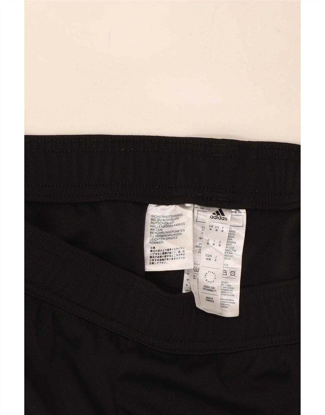 Adidas Pantalon de Survêtement Aeroready Homme Noir Moyen Polyester Colorblock