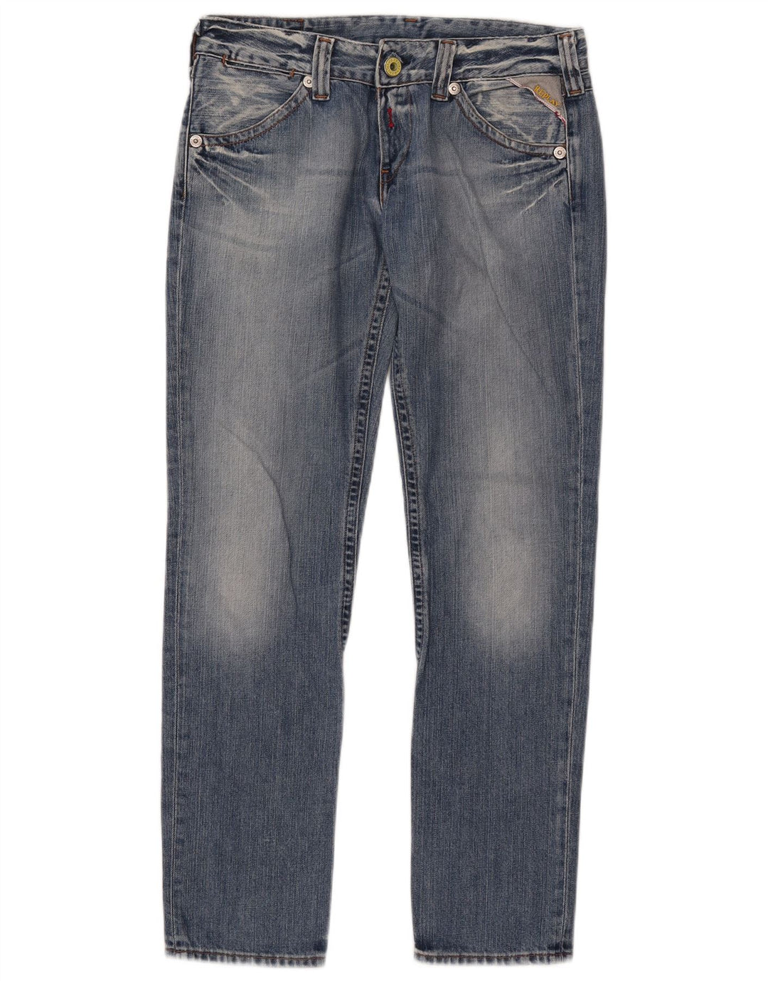 Replay Jean Droit Femme W29 L30 Bleu Coton