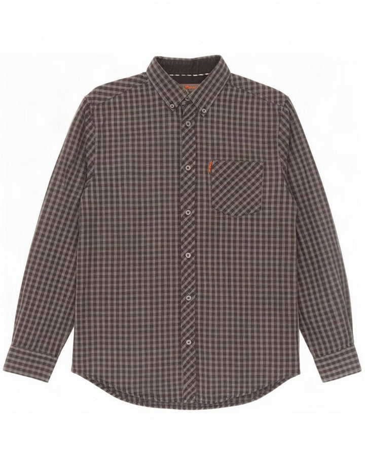 Ben Sherman Chemise Homme Grand Gris Vichy Coton