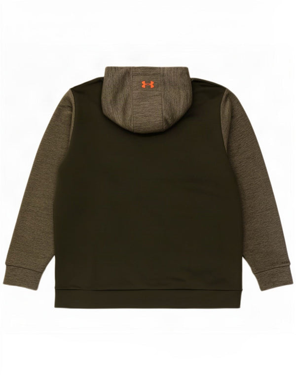 Under Armour Pull à capuche graphique pour homme 2XL Kaki moucheté