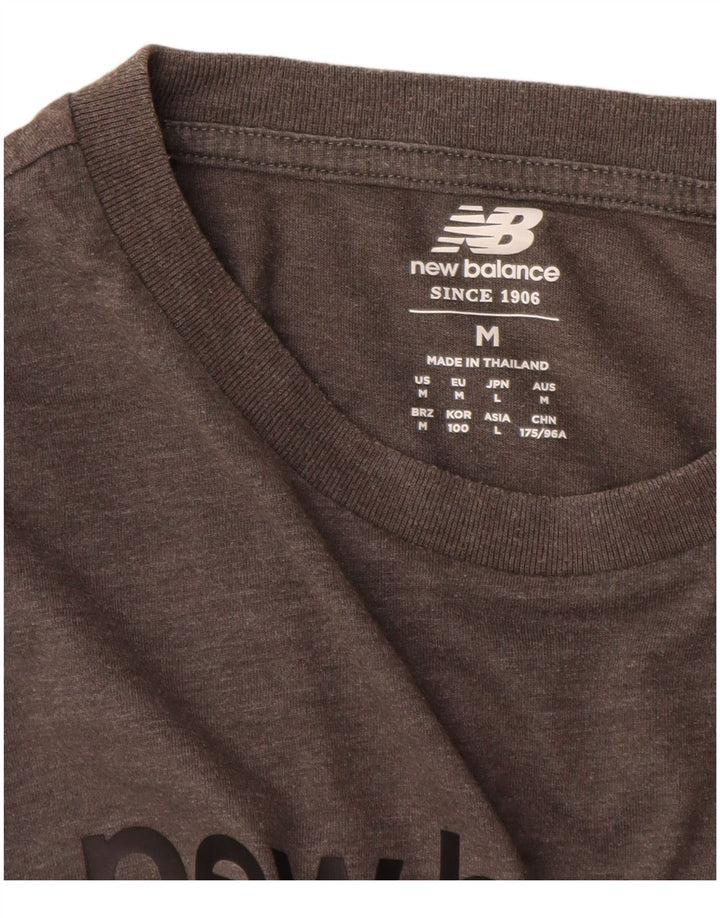 New Balance T-Shirt Graphique Homme Gris Moyen