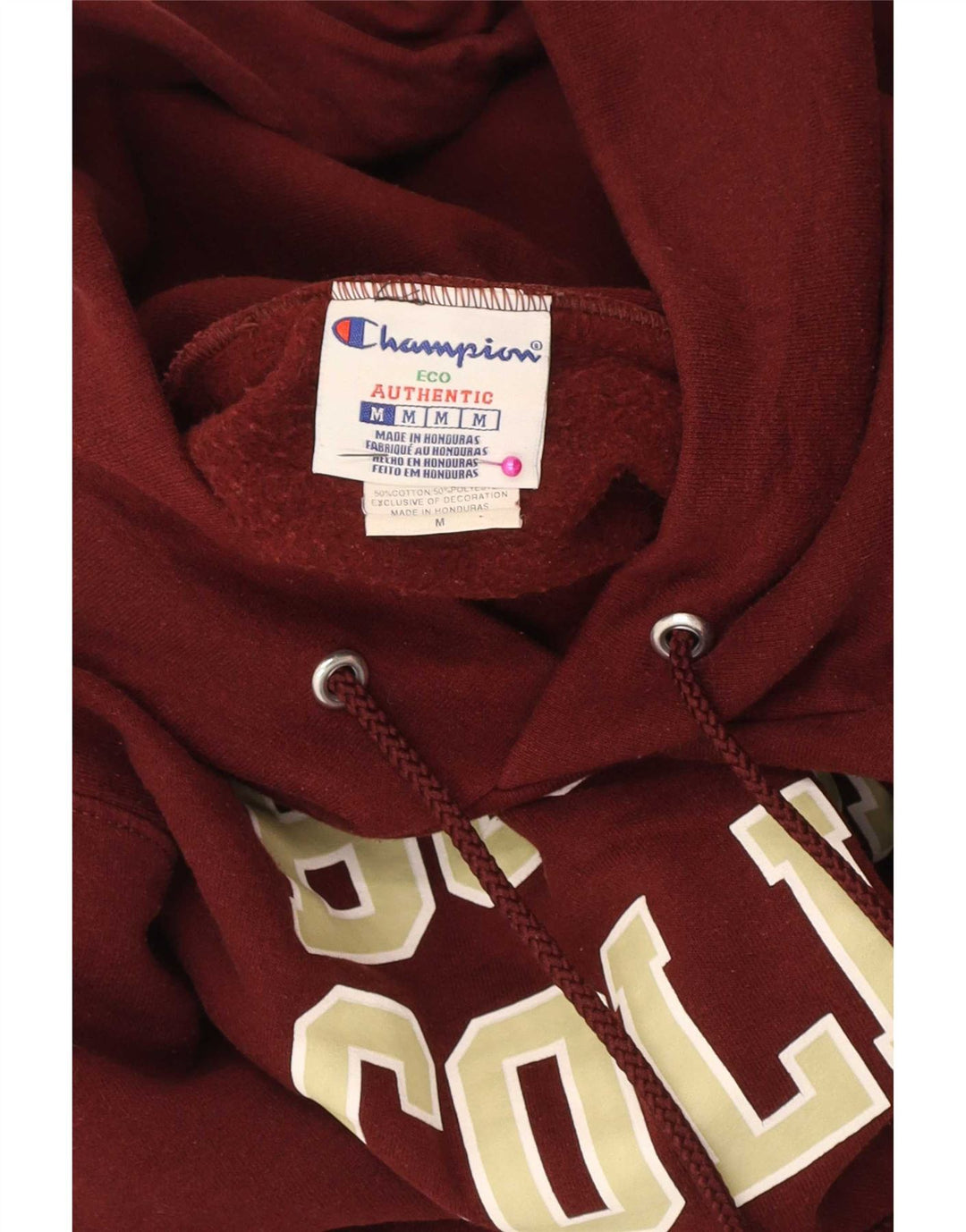 Champion Pull à capuche graphique coupe régulière pour homme Marron moyen College