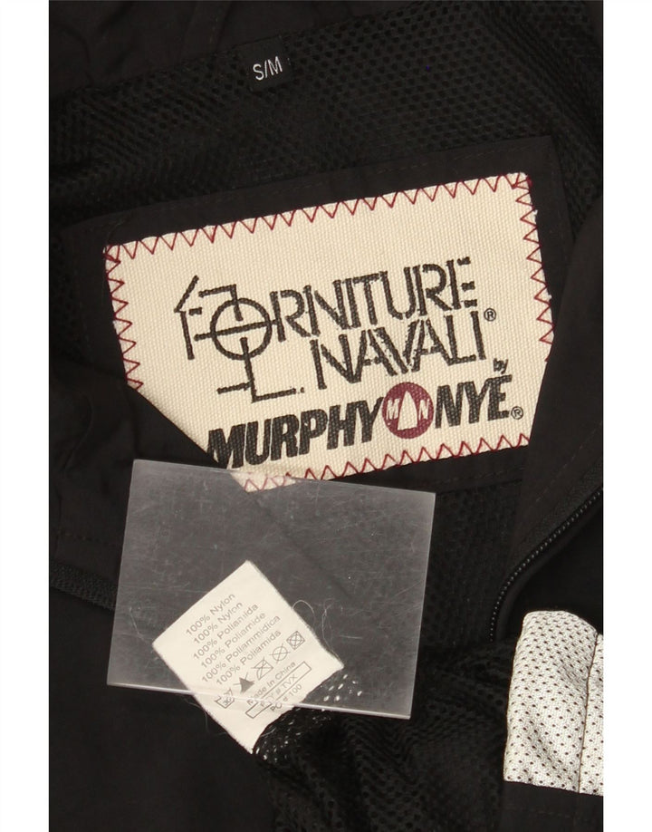 MURPHY & NYE Veste de pluie graphique pour homme UK 36 Petit nylon color block noir