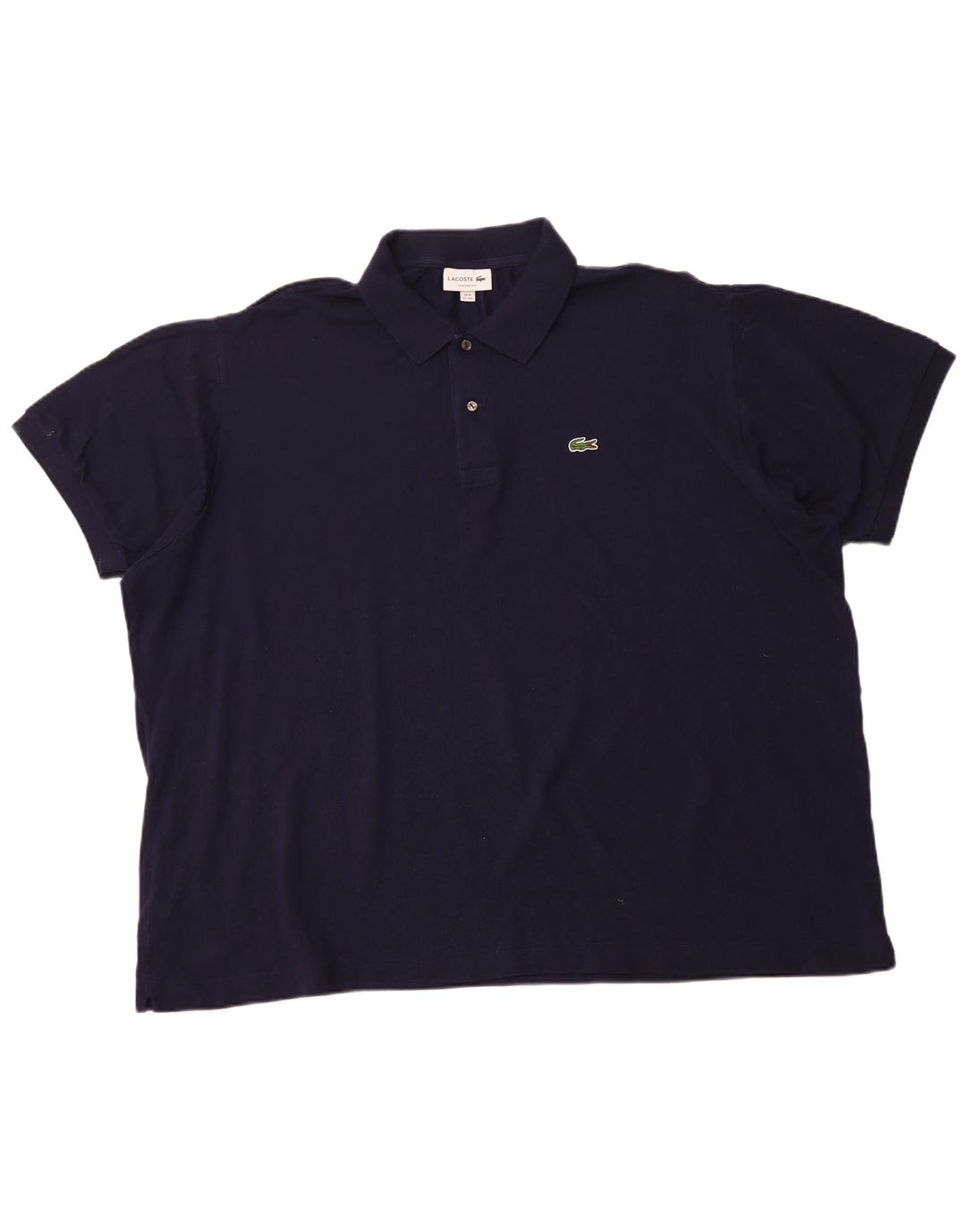 LACOSTE Polo coupe classique pour homme taille 10 5XL bleu marine coton
