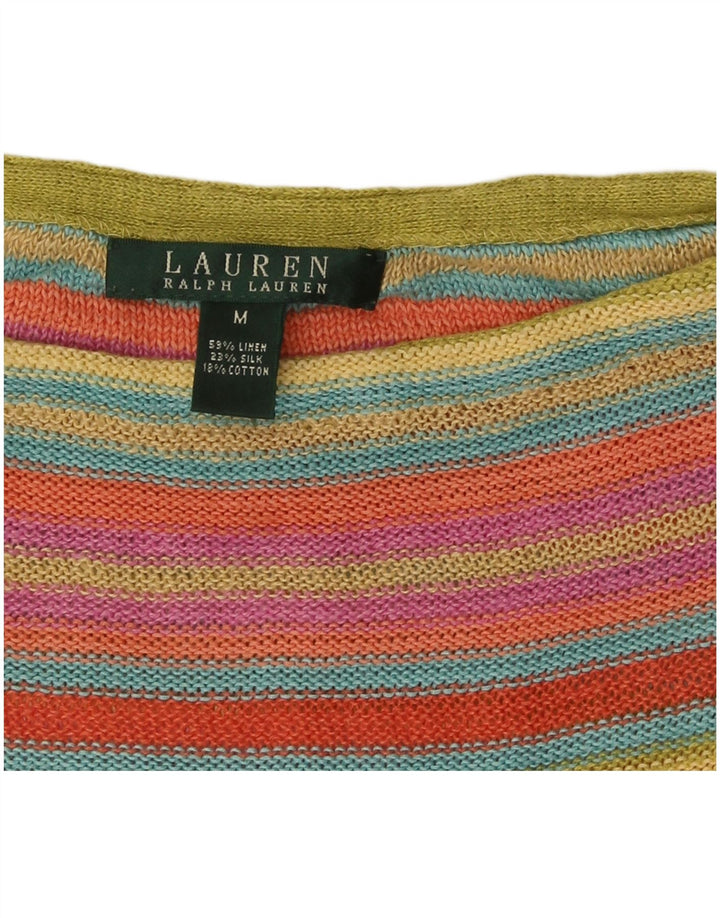 Ralph Lauren Womens Vest Tank Top UK 14 Moyen Multicolore Coloré