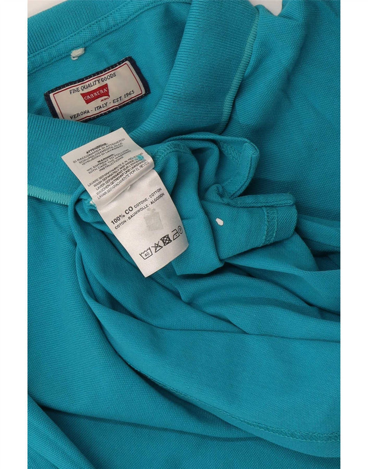 Carrera Polo Regular Homme Bleu Moyen Coton