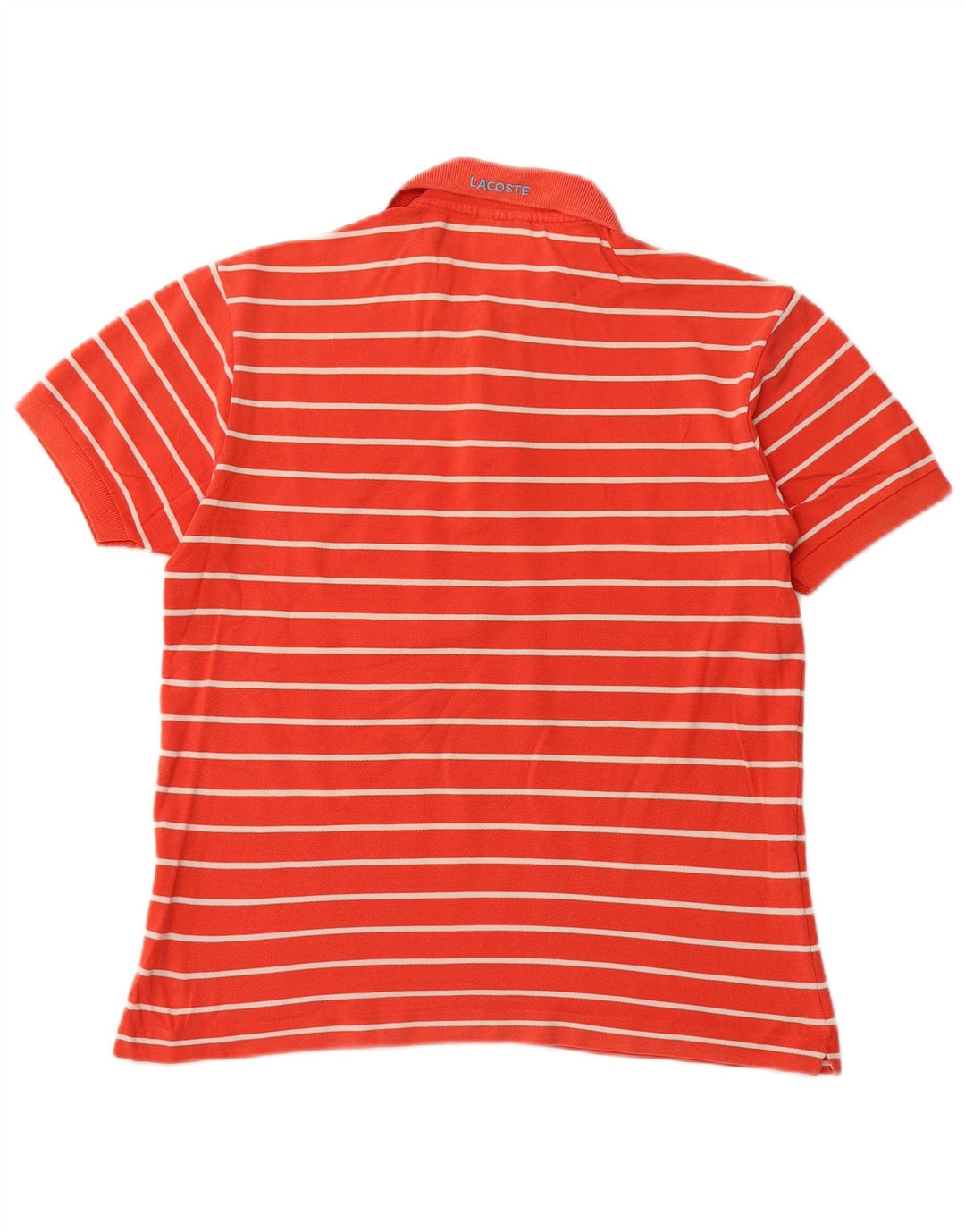 LACOSTE Polo Homme Taille 4 Coton Rayé Orange Moyen