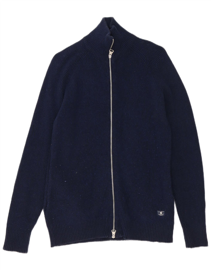Jack & Jones Pull Cardigan Homme Bleu Marine Moyen Coton