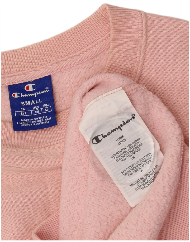 Champion Sweat-shirt surdimensionné pour femme UK 10 Petit coton rose