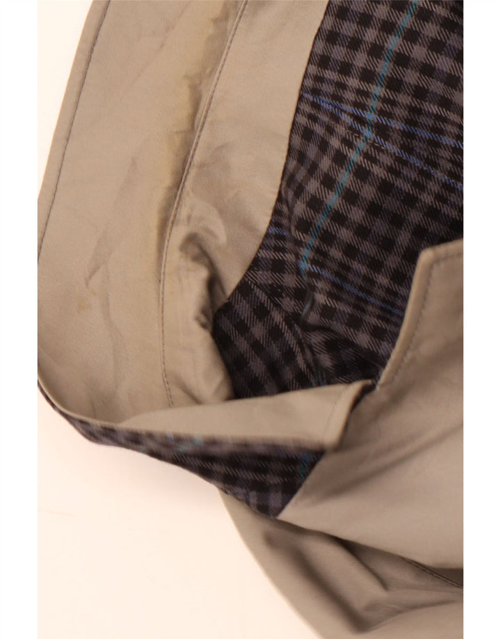 DIOLEN Trench réversible pour homme UK 40 Grand gris à carreaux en polyester