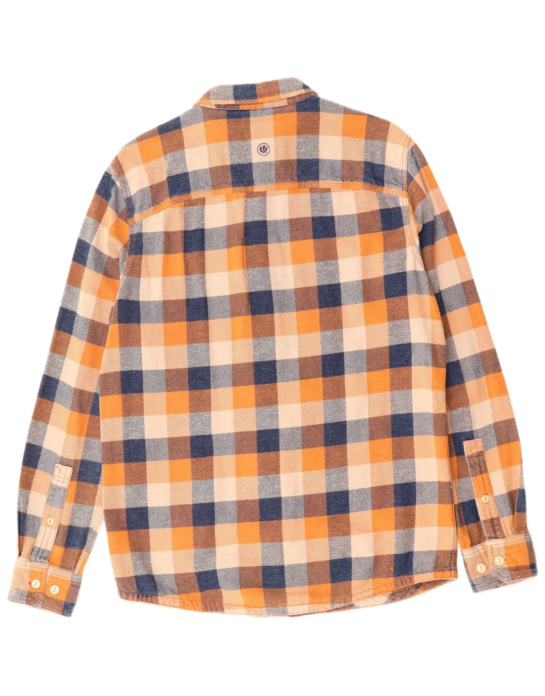 FAT FACE Chemise Longue en Flanelle Homme en Coton à Carreaux Multicolore Moyen