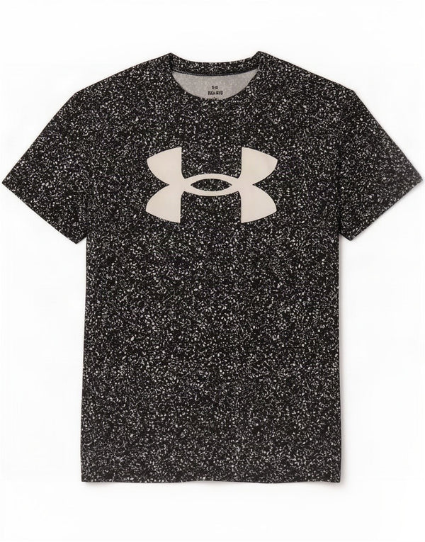 Under Armour T-shirt graphique pour filles 11-12 ans Grand noir à pois