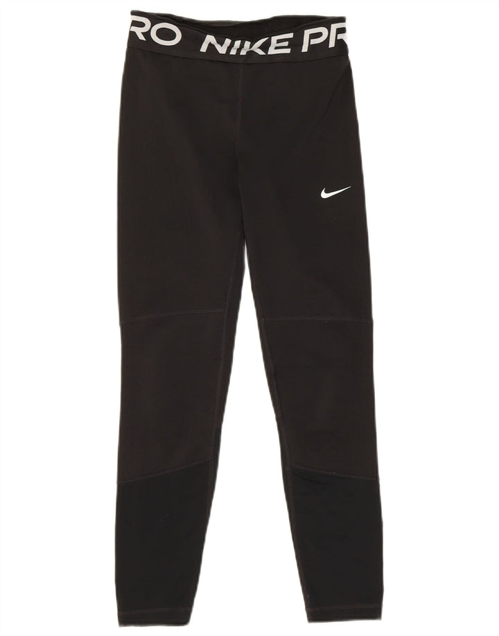Legging Nike Dri Fit Graphic pour garçon 10-11 ans Noir moyen colour block