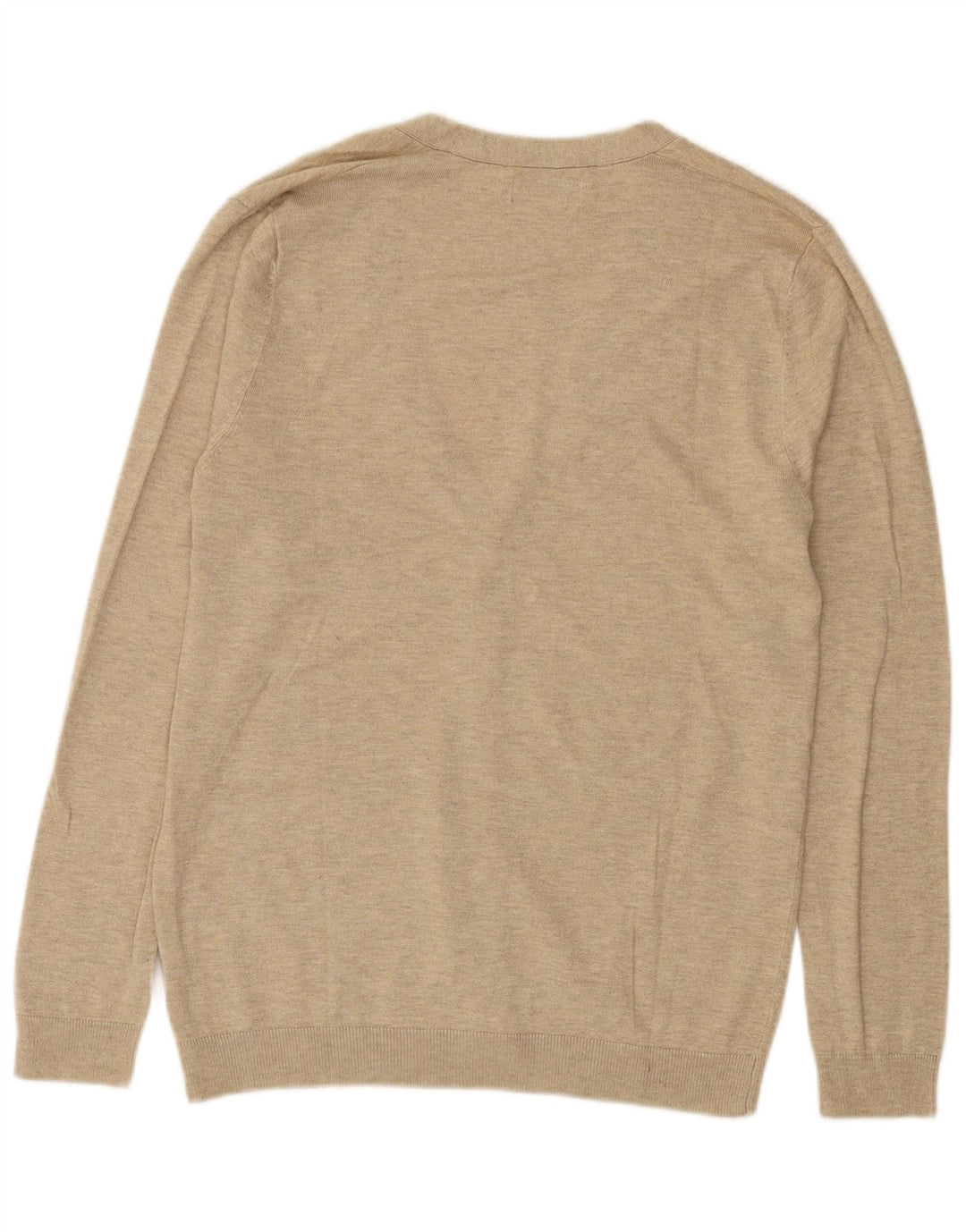 Pull Cardigan Zara Homme Beige Moyen Moucheté