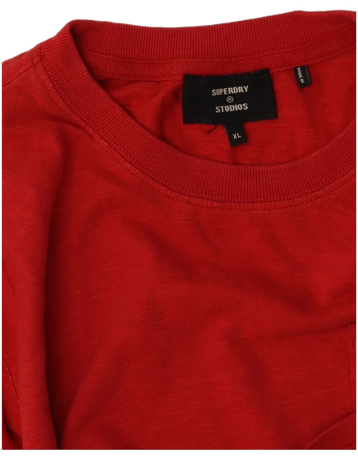 Superdry T-Shirt Regular Fit Homme Rouge XL
