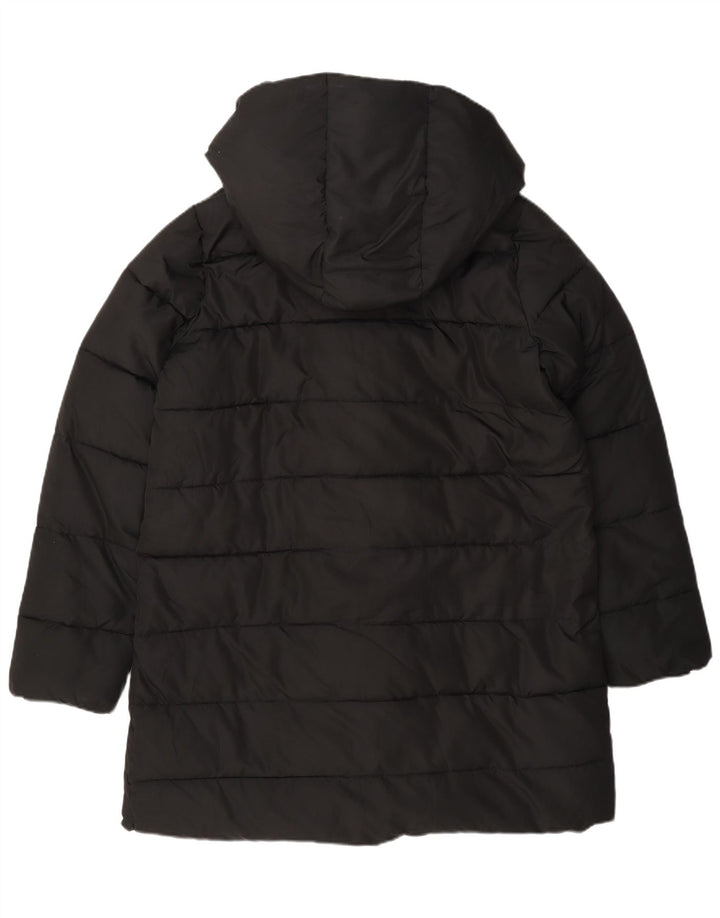 Hobbs Manteau rembourré à capuche pour femme UK 12 Medium Noir Polyester