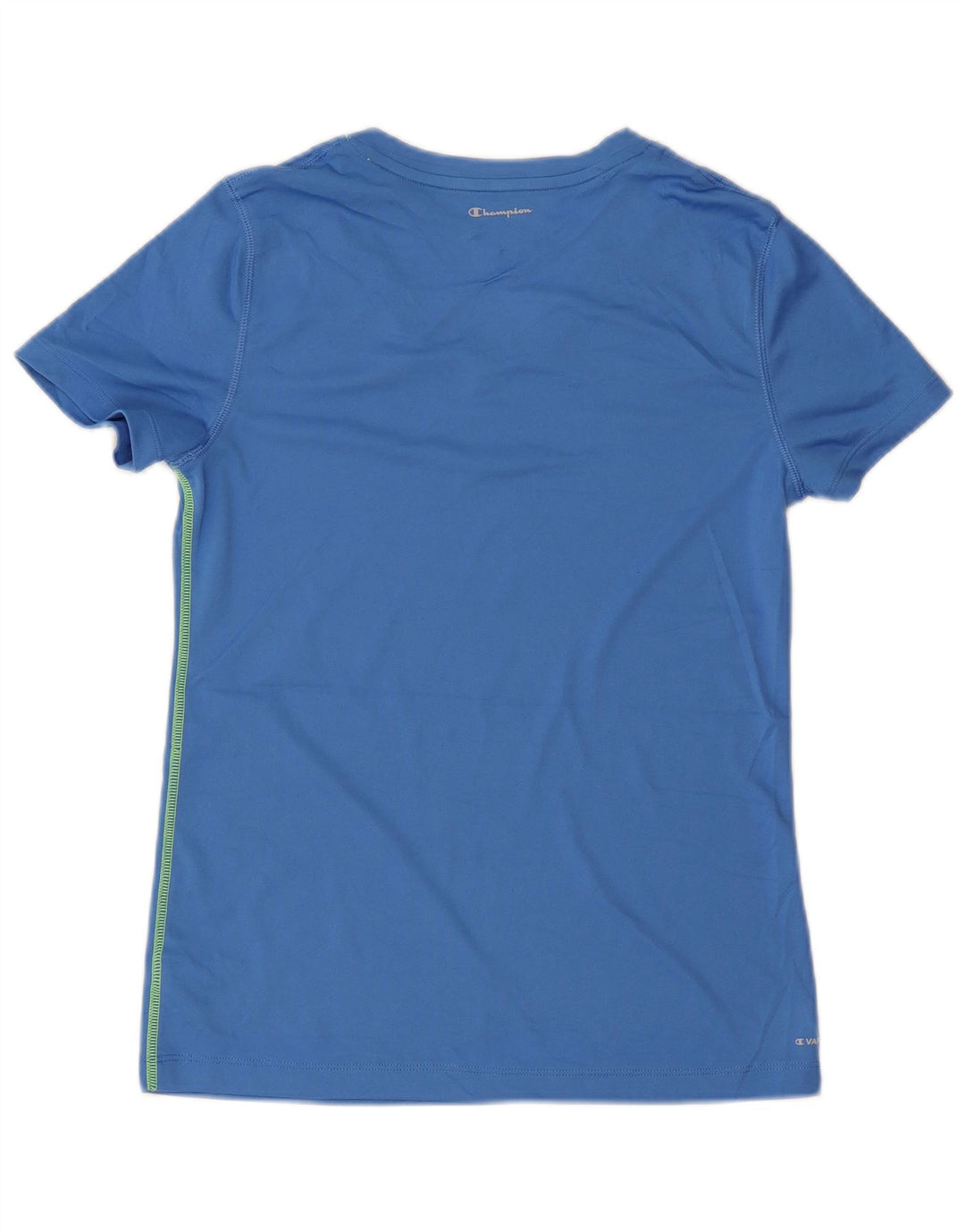 CHAMPION T-Shirt Femme Top UK 14 Bleu Moyen Polyester