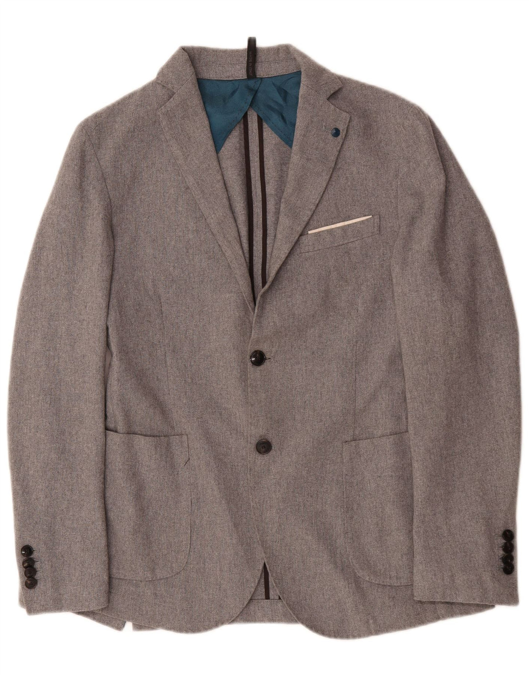 Liu Jo Veste Blazer 2 Boutons Homme UK 38 Laine Gris Moyen
