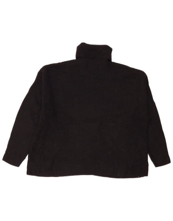 Marks & Spencer Pull surdimensionné à col roulé pour femme UK 16 Large Noir