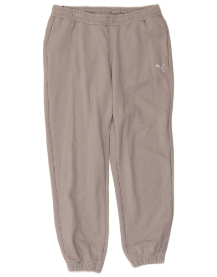 Puma Pantalon de Survêtement Joggers Homme Gris Moyen Coton