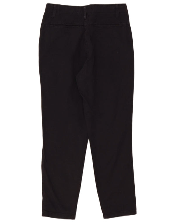 Zara Pantalon Chino Slim Femme EU 36 Small W26 L27 Bleu Marine Coton