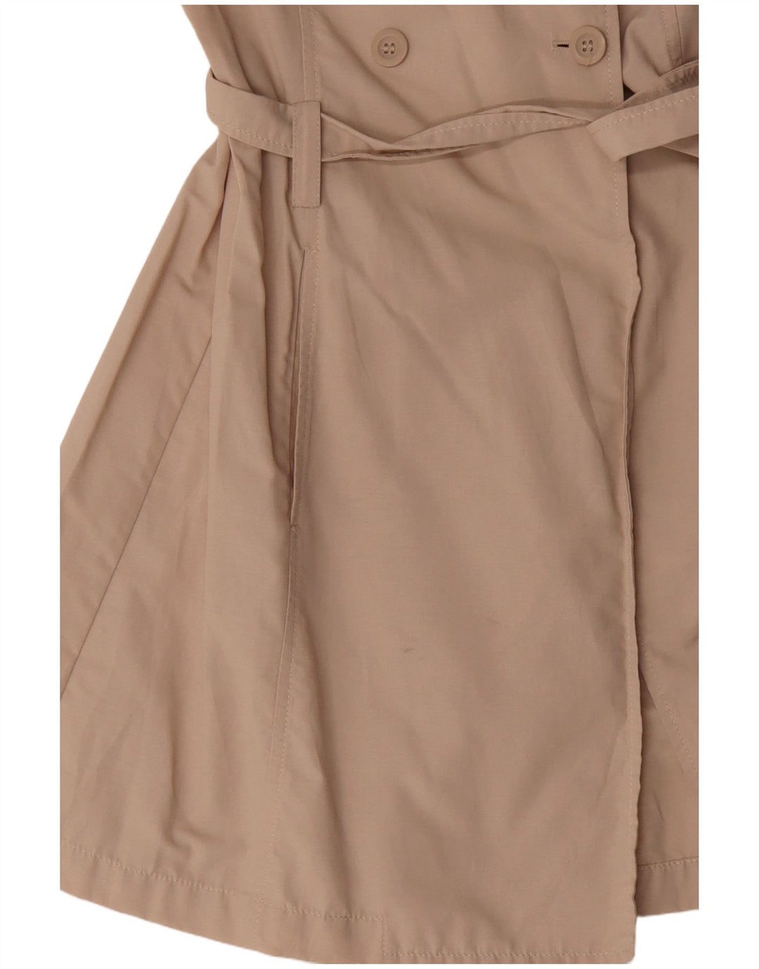 Sisley Trench IT 46 Large Beige Coton Femme