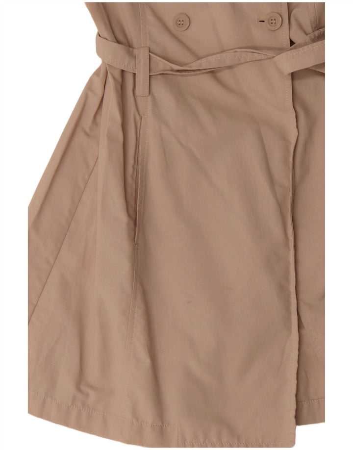 Sisley Trench IT 46 Large Beige Coton Femme