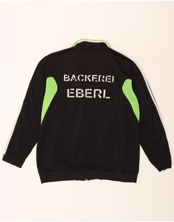 Adidas Veste de survêtement graphique pour homme UK 44/46 Large Noir Colourblock