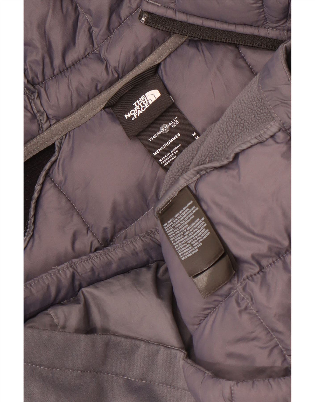 The North Face Veste rembourrée à capuche pour homme UK 38 Gris moyen Colourblock