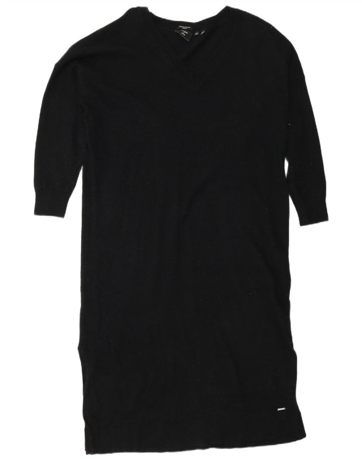 Superdry Robe pull femme UK 14 Large laine noire