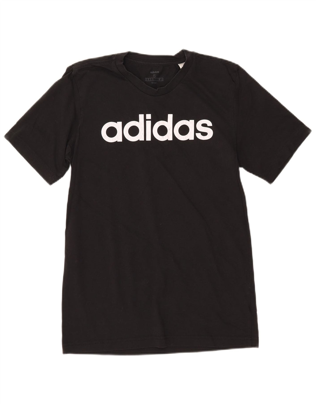 ADIDAS T-Shirt Graphique Homme Petit Noir Coton