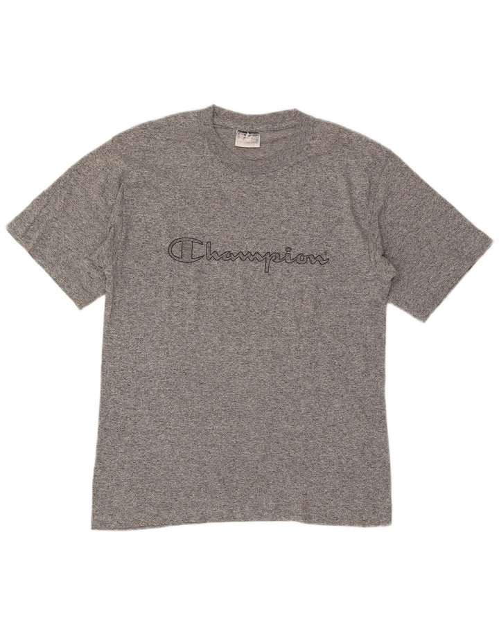 Champion T-Shirt Graphique Homme Petit Gris Moucheté Coton