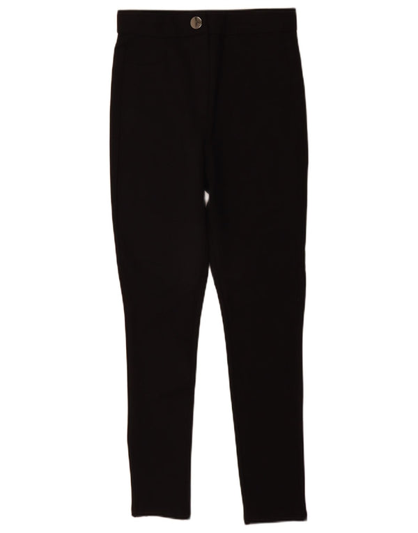 Zara Pantalon décontracté skinny pour femme Medium W28 L28 Noir Viscose