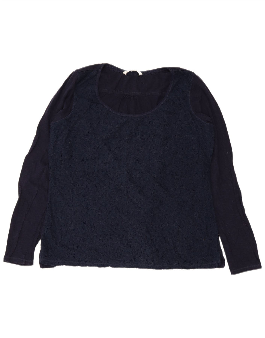 Fat Face Chemisier à manches longues pour femme UK 18 XL Bleu marine Coton floral