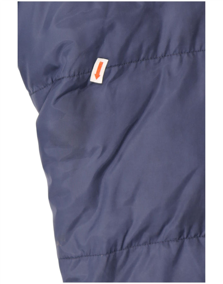 KAPPA Veste matelassée à capuche pour homme UK 38 Bleu marine moyen Polyamide