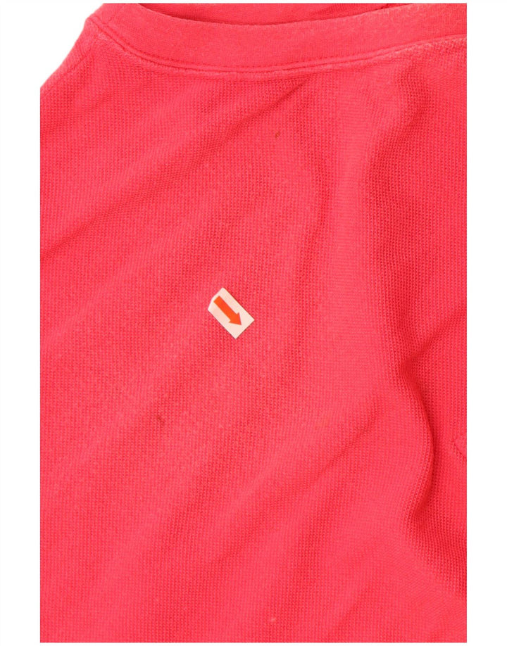 LACOSTE Polo sans manches femme taille 44 grand coton rose