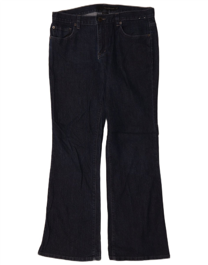 Calvin Klein Jeans bootcut pour femme US 12 Large W34 L31 Bleu marine Coton