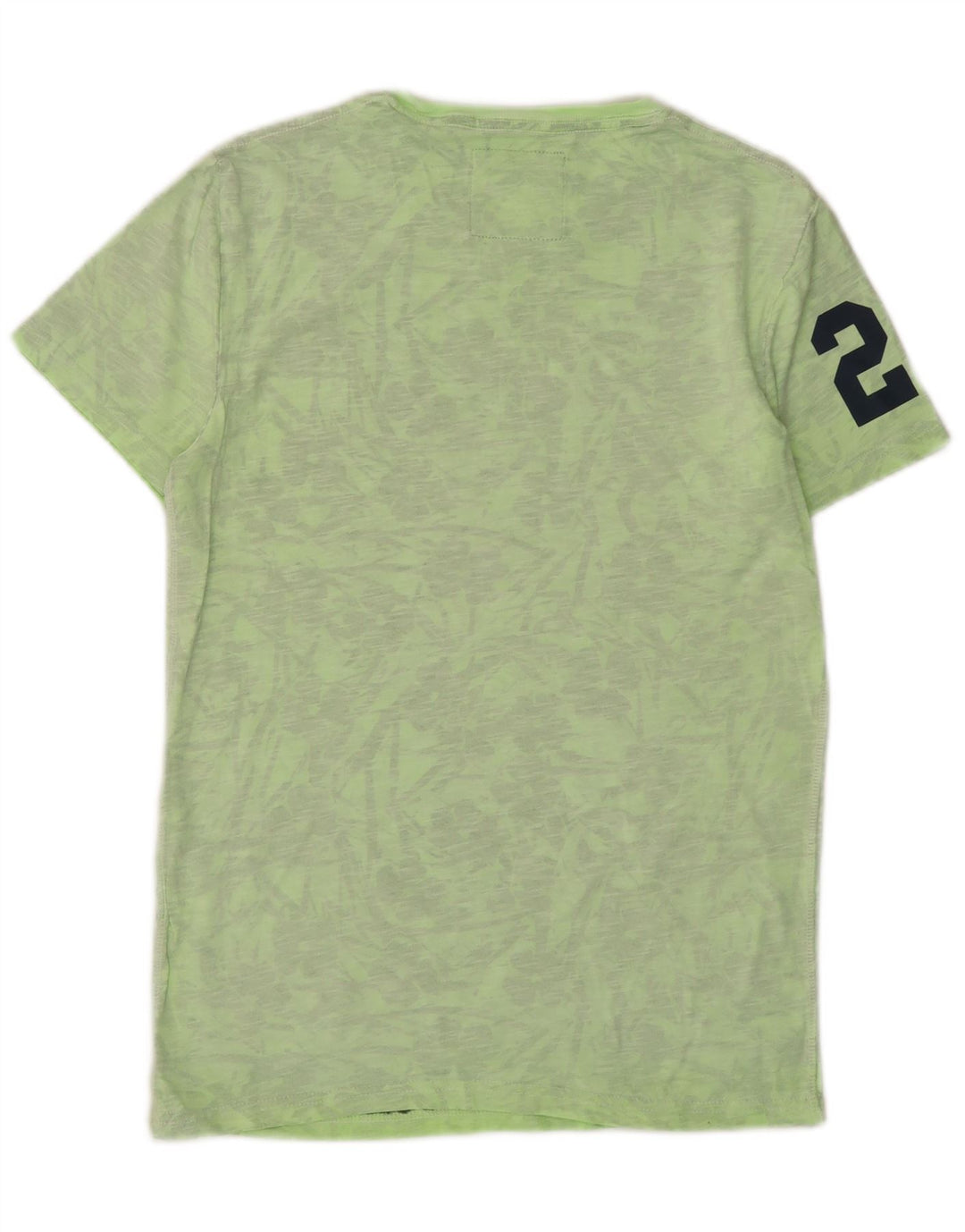 SUPERDRY T-Shirt Graphique Top XS Vert Coton Homme