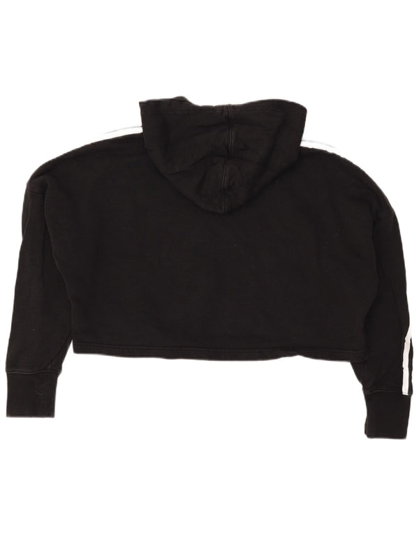 Adidas Pull à capuche surdimensionné pour femme UK 6 XS en coton noir