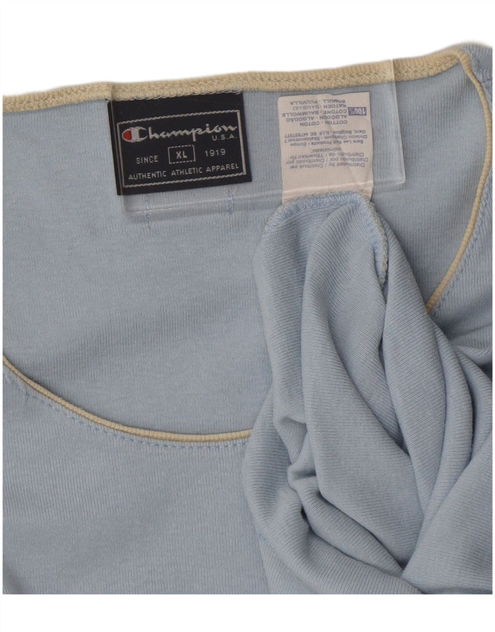 CHAMPION Débardeur Femme UK 18 XL Bleu Coton
